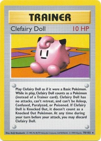 Clefairy Doll 70-102 (Shadowless)