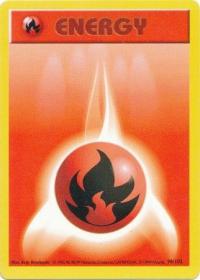 pokemon base set shadowless fire energy 98 102 shadowless