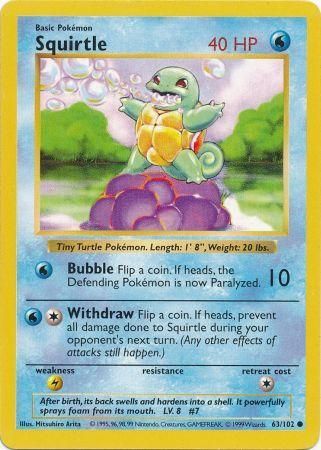 Squirtle 63-102 (Shadowless)
