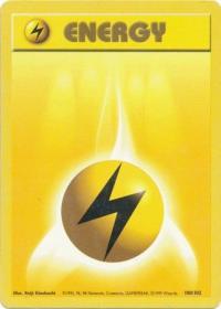 pokemon base set lightning energy 100 102 unlimited
