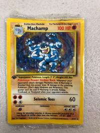 pokemon base set machamp 8 102 1st edition sealed