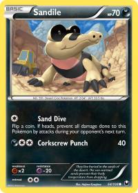 pokemon dark explorers sandile 64 108