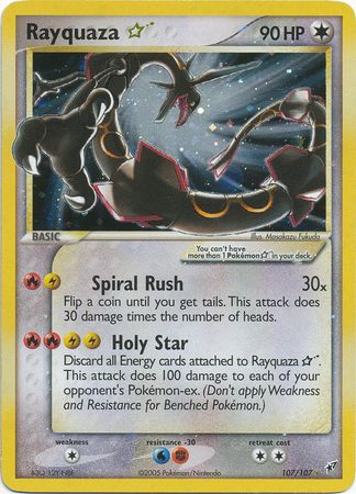 Rayquaza Gold Star 107-107