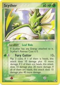 pokemon ex firered leafgreen scyther 29 112
