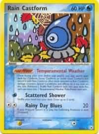 pokemon ex hidden legends rain castform 23 101