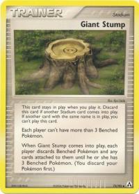 pokemon ex legend maker giant stump 75 92