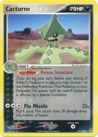 pokemon ex power keepers cacturne 27 108