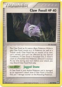 pokemon ex power keepers claw fossil 84 108
