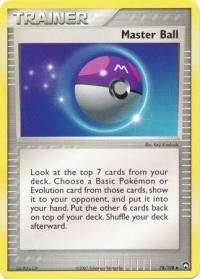 pokemon ex power keepers master ball 78 108