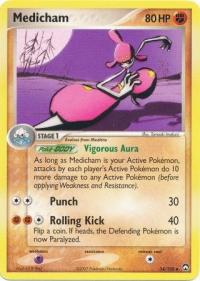 pokemon ex power keepers medicham 34 108