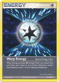 pokemon ex power keepers warp energy 91 108