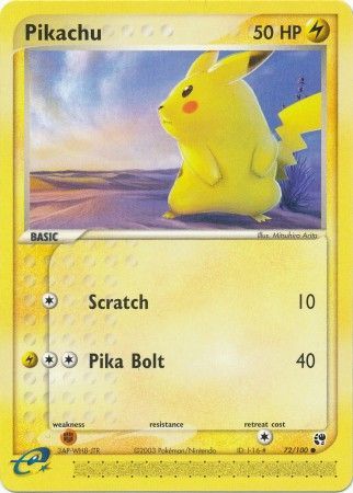 Pikachu 72-100