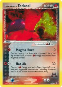 pokemon ex team magma vs team aqua team magma s torkoal 12 95