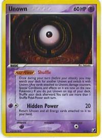 pokemon ex unseen forces unown o