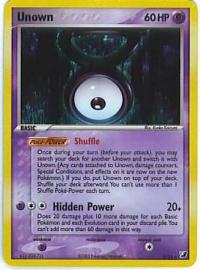 pokemon ex unseen forces unown v