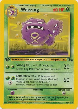 Weezing 45-62  1st edition