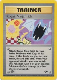 pokemon gym challenge 1st edition koga s ninja trick 115 132 1st edition