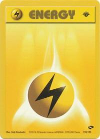 pokemon gym challenge 1st edition lightning energy 130 132 1st edition