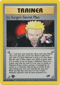 pokemon gym challenge 1st edition lt surge s secret plan 107 132 1st edition