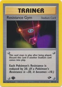 pokemon gym challenge 1st edition resistance gym 109 132 1st edition