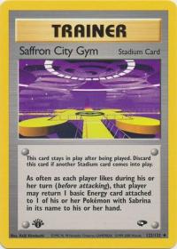 pokemon gym challenge 1st edition saffron city gym 122 132 1st edition