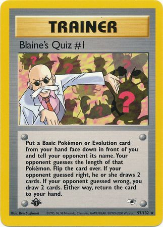 Blaine's Quiz #1 - 97-132 - 1st Edition