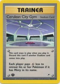 pokemon gym heroes 1st edition cerulean city gym 108 132 1st edition