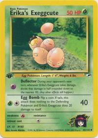 pokemon gym heroes 1st edition erika s exeggcute 43 132 1st edition