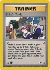 pokemon gym heroes 1st edition erika s maids 109 132 1st edition