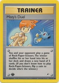 pokemon gym heroes 1st edition misty 102 132 1st edition