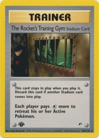 pokemon gym heroes 1st edition the rocket s training gym 104 132 1st edition