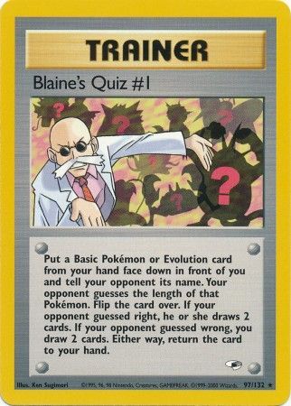 Blaine's Quiz #1- 97-132