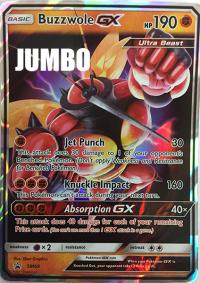 pokemon jumbo pokemon cards buzzwole sm69 oversized