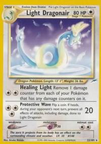 pokemon neo destiny light dragonair 22 105
