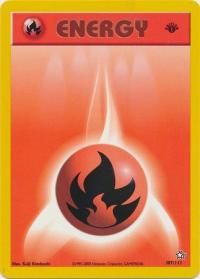 pokemon neo genesis 1st edition fire energy 107 111 1st edition