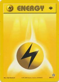 pokemon neo genesis 1st edition lightning energy 109 111 1st edition