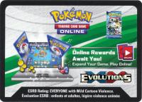 pokemon junk xy evolutions code card