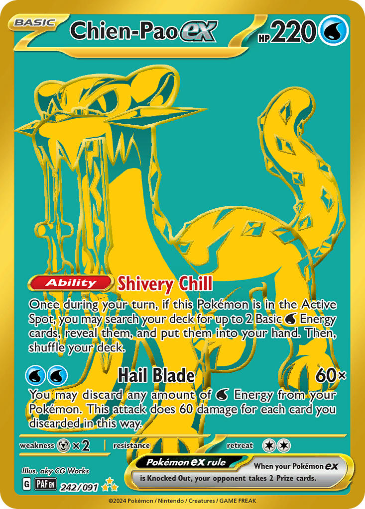 Chien-Pao EX - 242-091 - Gold Secret Rare