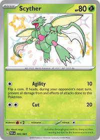 pokemon paldean fates scyther 095 091 shiny