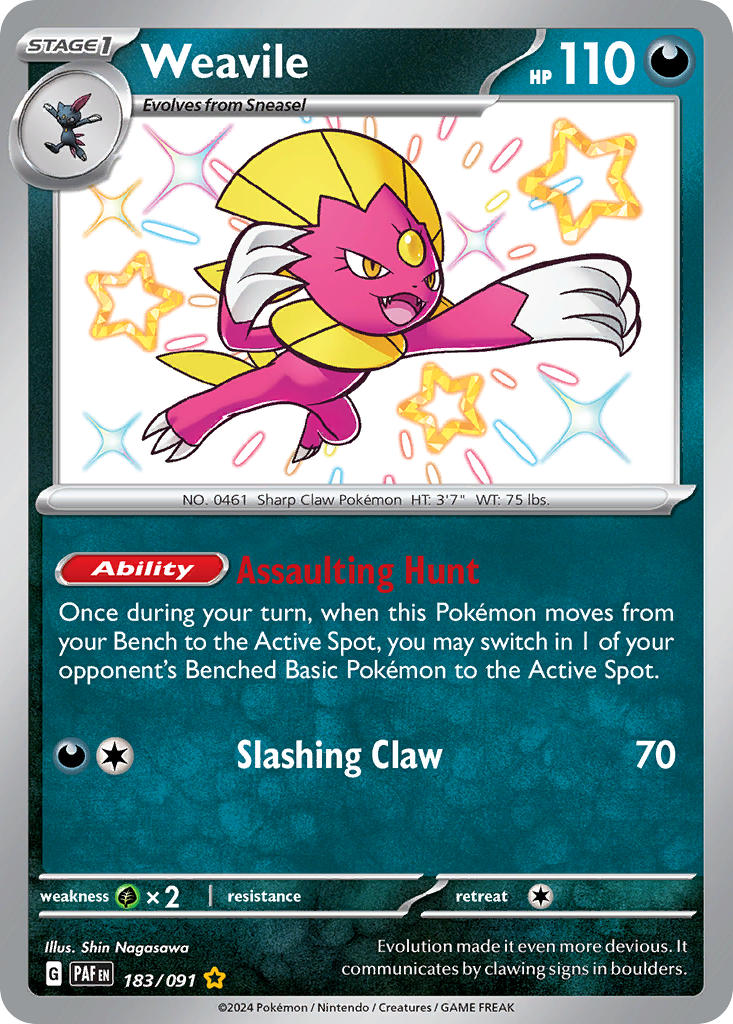 Weavile - 183-091 - Shiny