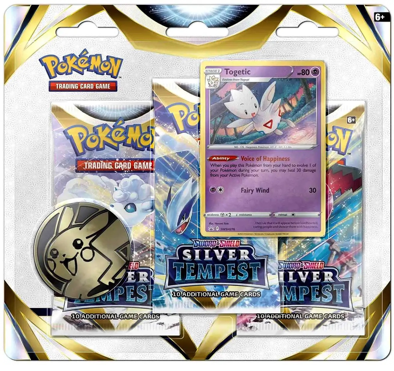 Sword and Shield - Silver Tempest - 3 Pack Togetic Blister