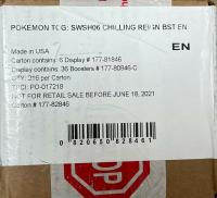 pokemon junk sword shield chilling reign booster box case 6 booster boxes sealed