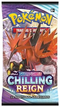 Sword & Shield - Chilling Reign Booster Pack - Zapdos Art