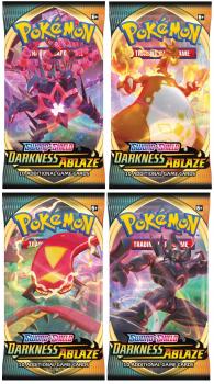 pokemon pokemon booster packs sword shield darkness ablaze booster pack each art