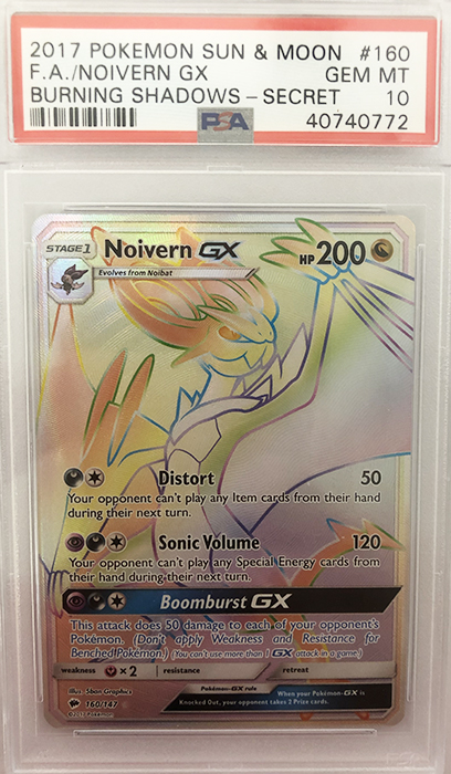 Noivern GX 160-147 Rainbow - PSA 10
