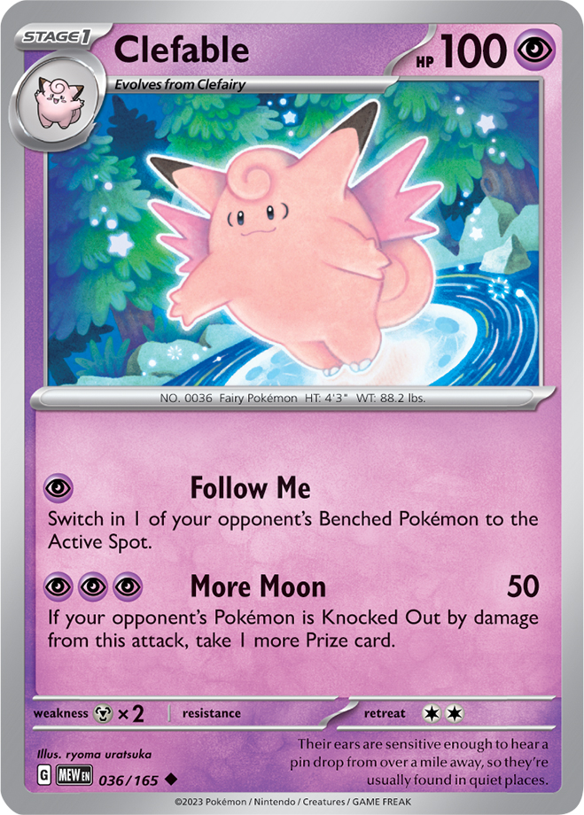 Clefable - 036-165 (RH)