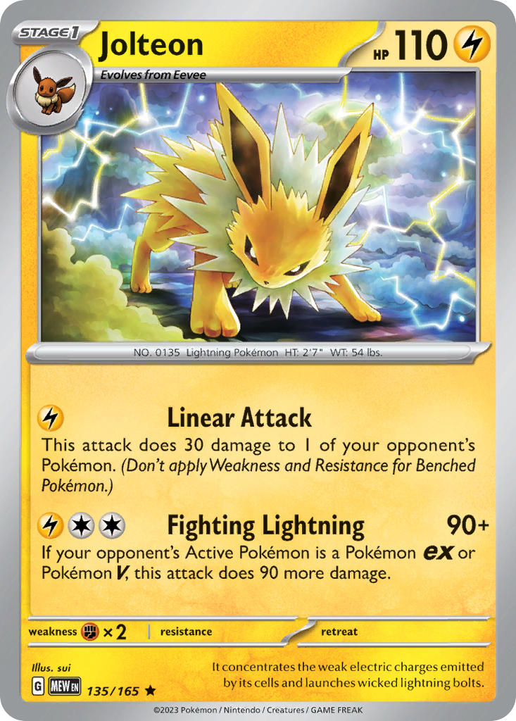 Jolteon - 135-165 (RH)