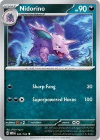 pokemon scarlet violet 151 nidorino 033 165