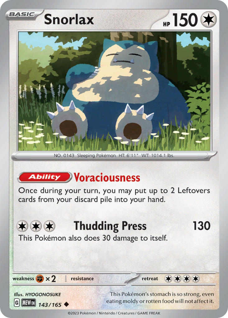 Snorlax - 143-165