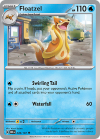 pokemon scarlet violet obsidian flames floatzel 049 197